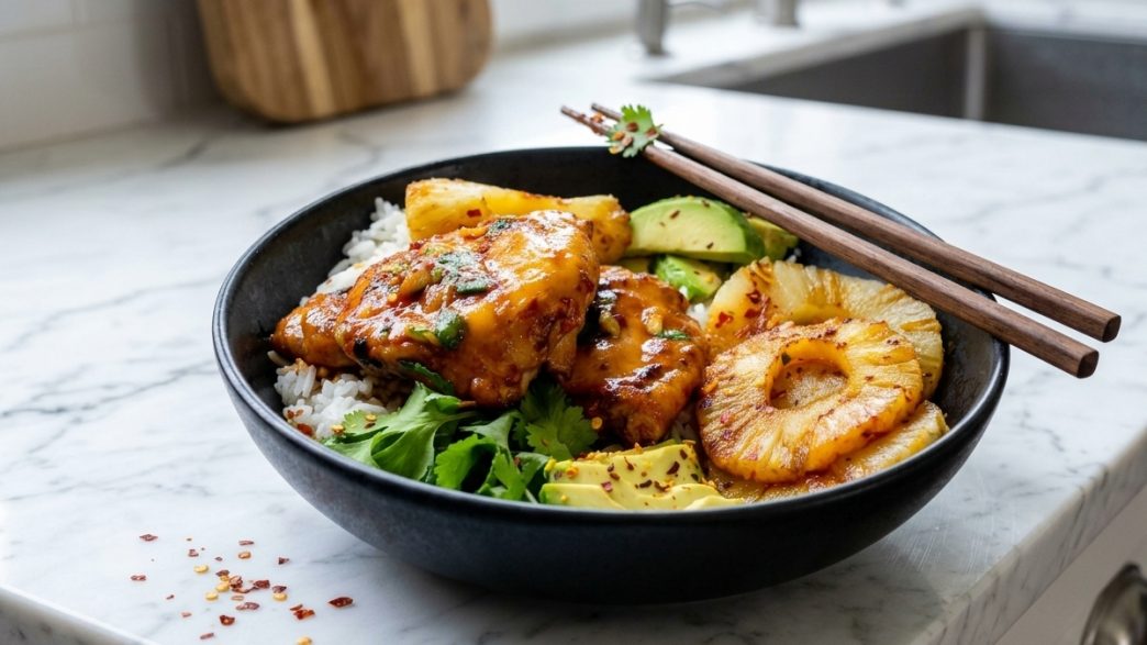 hawaiin chicken bbq bowl recipe