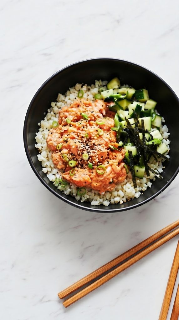 Tuna Cauliflower Rice Bowl 