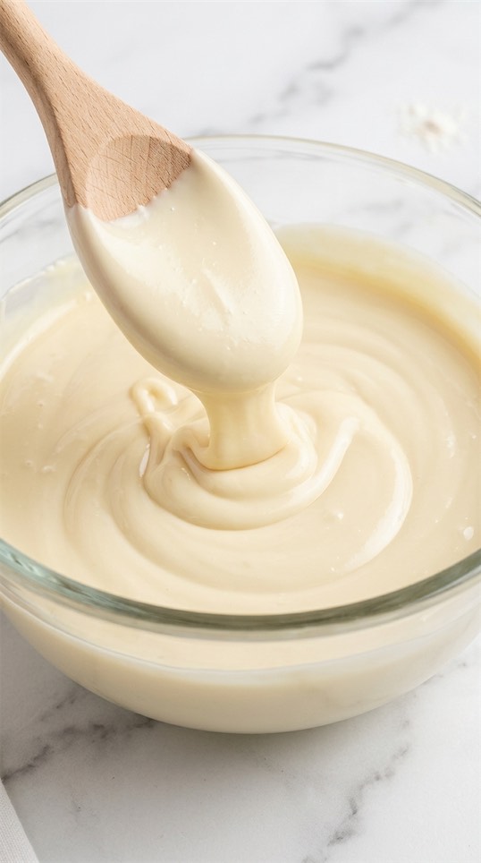 white chocolate melted