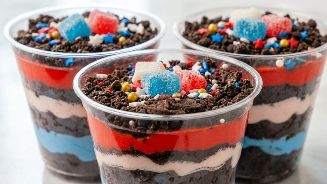 patriotic dirt cups recipe