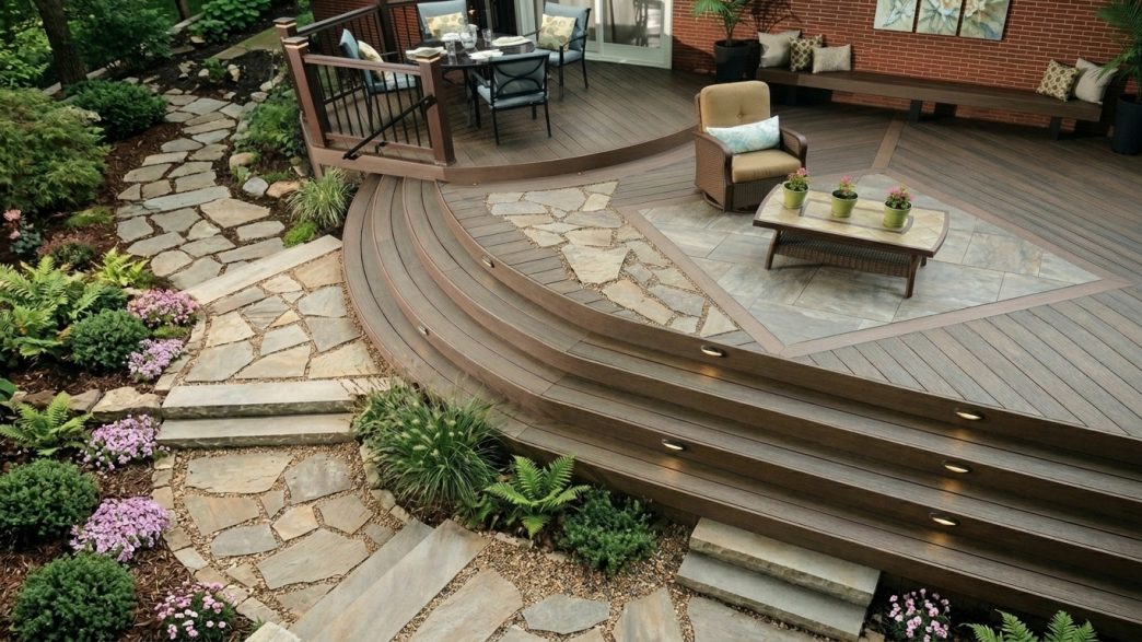 bi level deck ideas