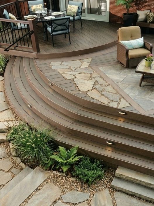 bi level deck ideas
