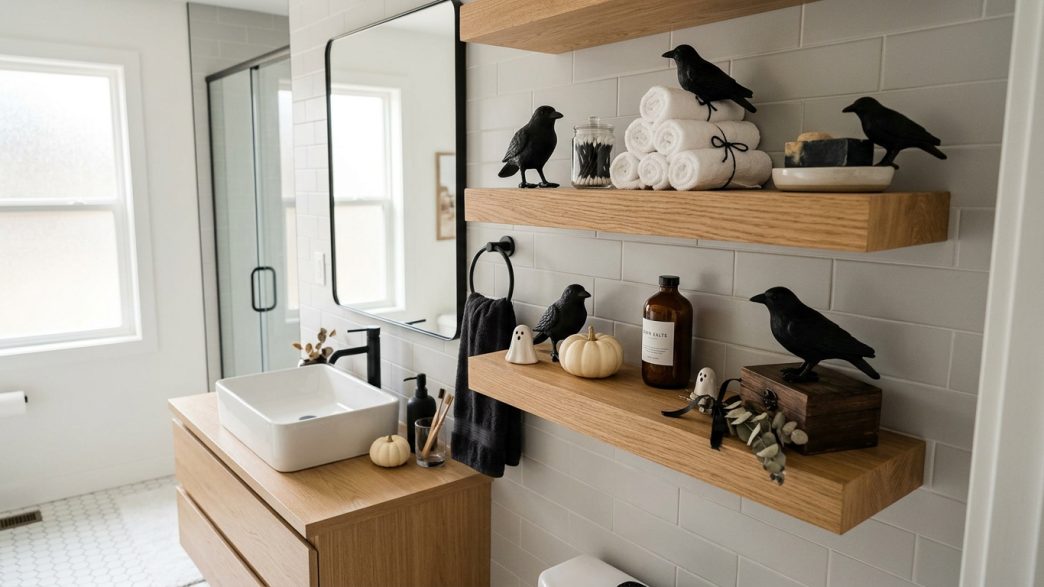 halloween bathroom decor