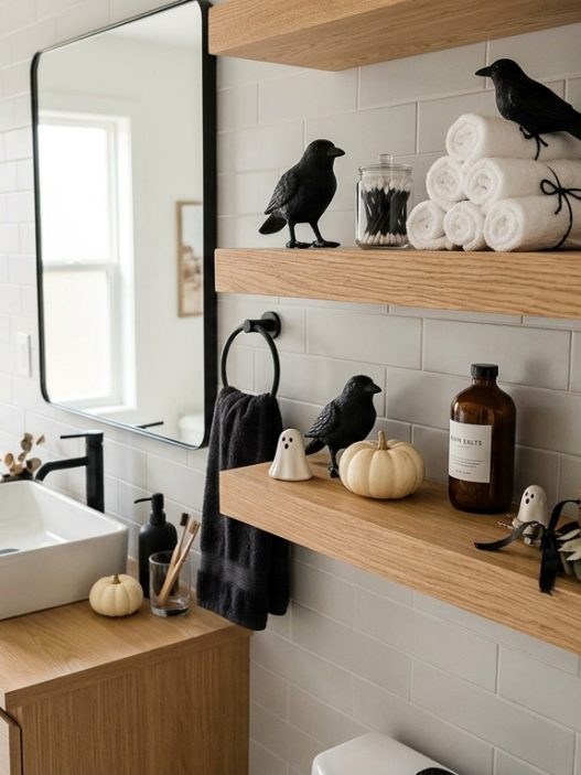 halloween bathroom decor