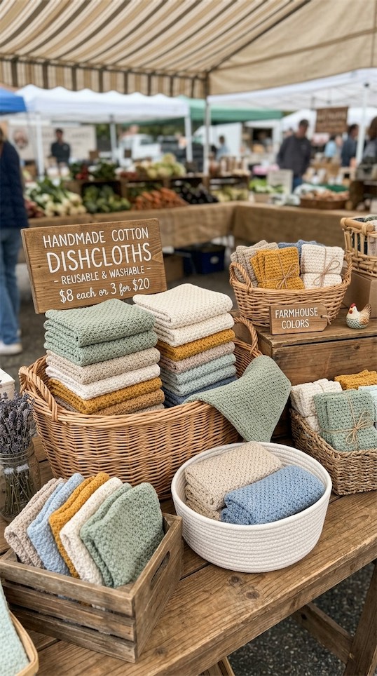 handmade dish cloths