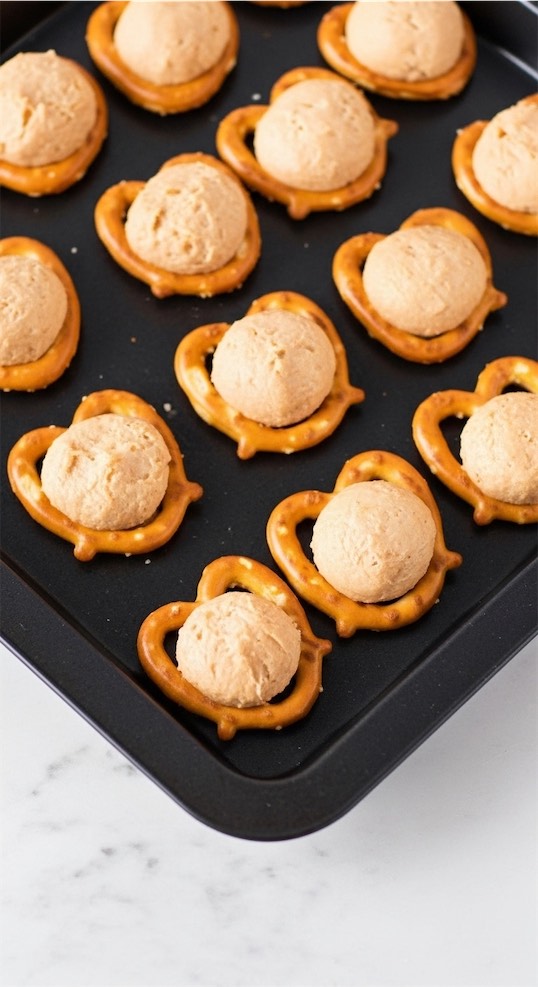 pretzels with peanut butter filling
