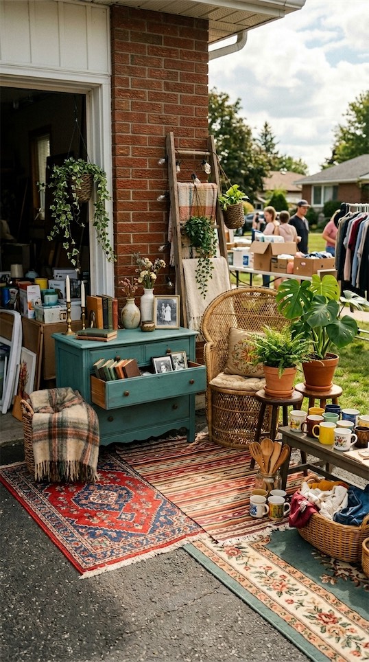 vintage corner on yard 