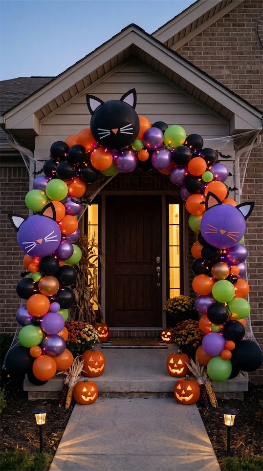 cat balloon arch idea