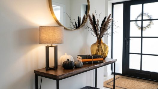 Halloween Entryway Table Decor