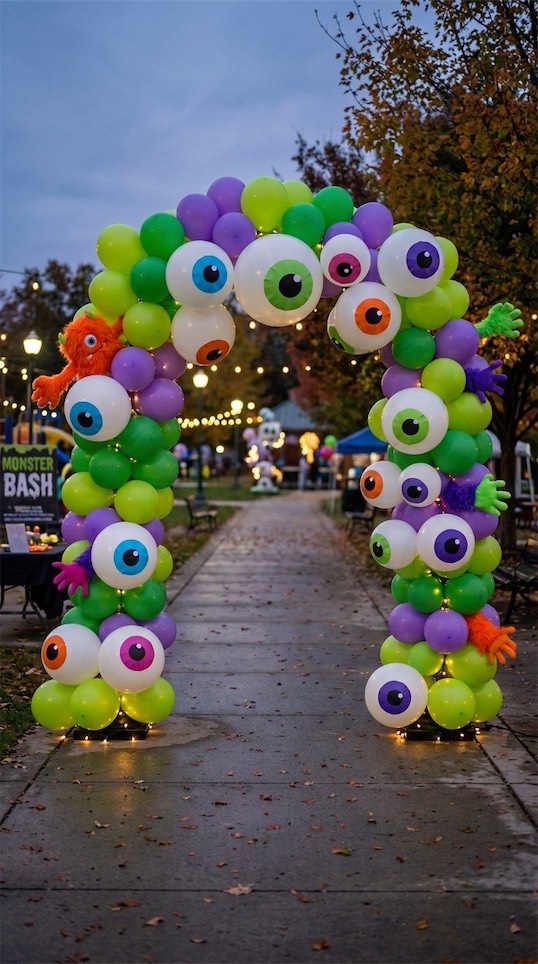 monster eyes balloons