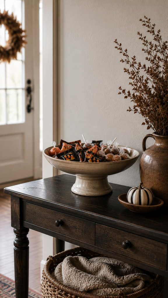 pedestal bowl with sweets