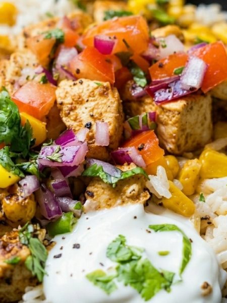 chicken taco rice bowl