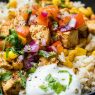 chicken taco rice bowl