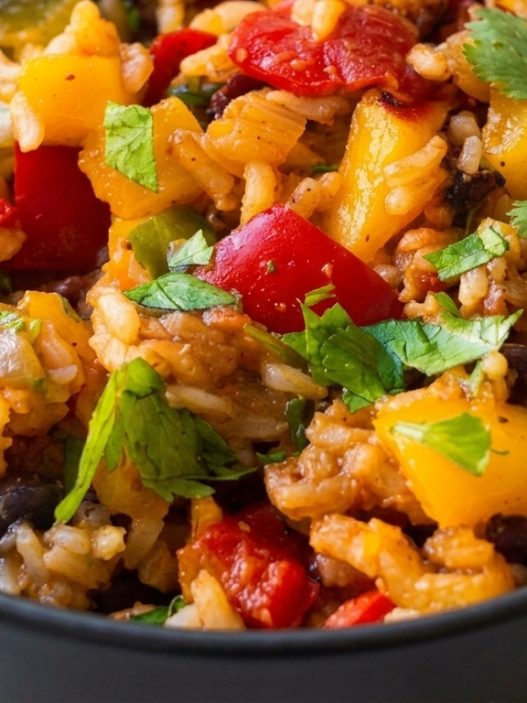 fajita chicken rice bowl recipe