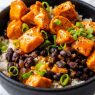 one pan chicken buffalo rice bowl