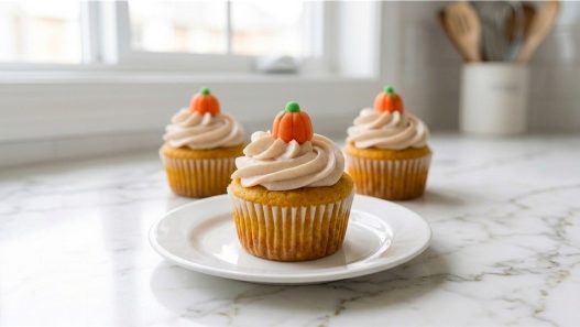 salted caramel pumpkin cupcakes