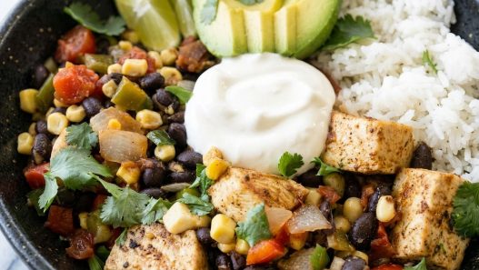 southwest chicken rice bowl recipe