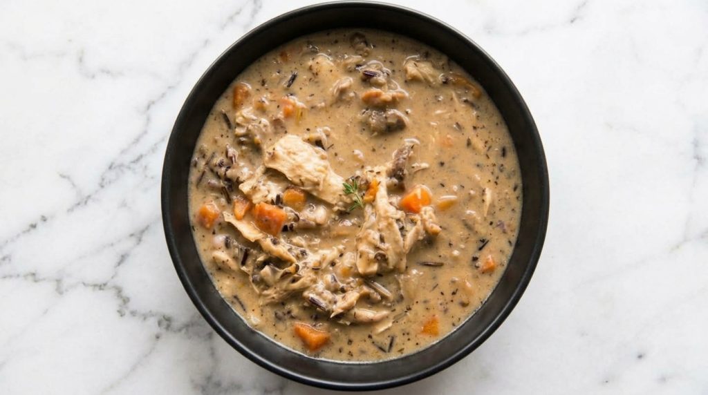 Chicken and Mushroom Wild Rice Soup