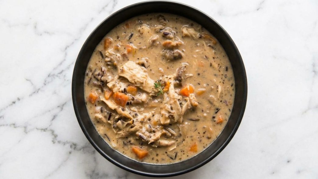 Chicken and Mushroom Wild Rice Soup