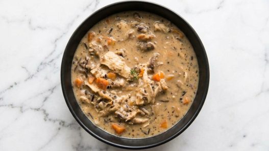 Chicken and Mushroom Wild Rice Soup