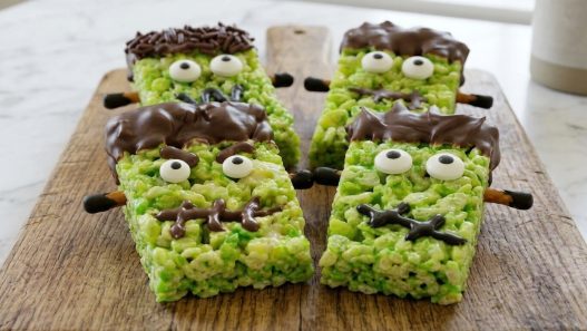 Easy No-Bake Frankenstein Rice Krispie Treats