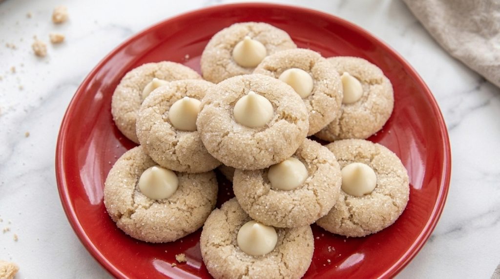 Eggnog Thumbprint Cookies recipe