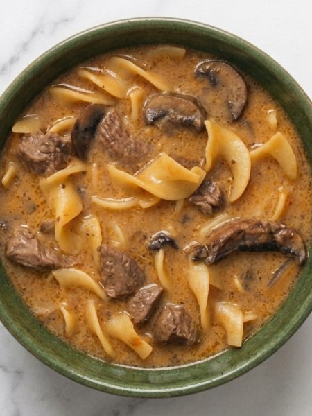 One-Pot Beef Stroganoff Soup recipe