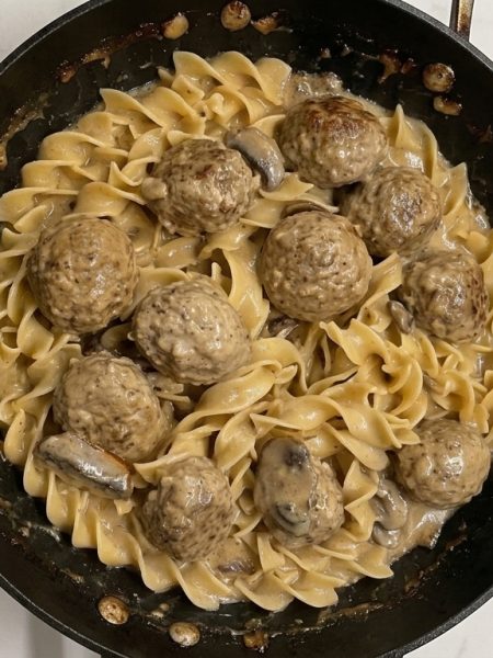 One Pot Meatball Stroganoff