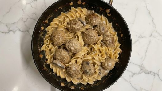 One Pot Meatball Stroganoff