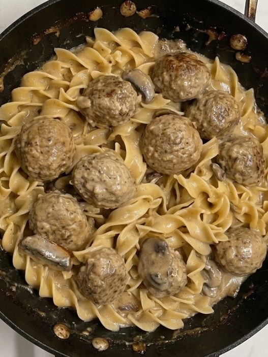 One Pot Meatball Stroganoff