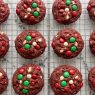 Santa's Loaded Red Velvet Christmas Cookies recipe