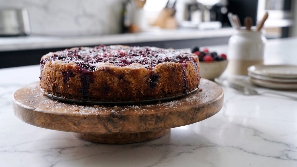 spiced cranberry festive cake recipe
