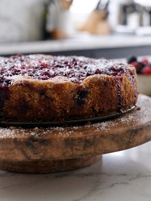 spiced cranberry festive cake recipe